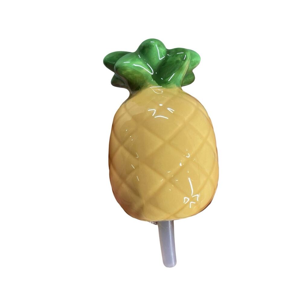 NORA FLEMING Mini Welcome Friends PINEAPPLE Ceramic Platter Charm - Picture 5 of 5
